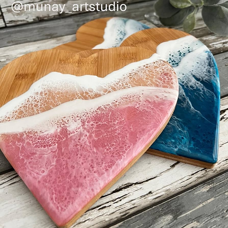 Amazon.com: Set of 12, Bulk Mini Heart Shape Bamboo Cutting