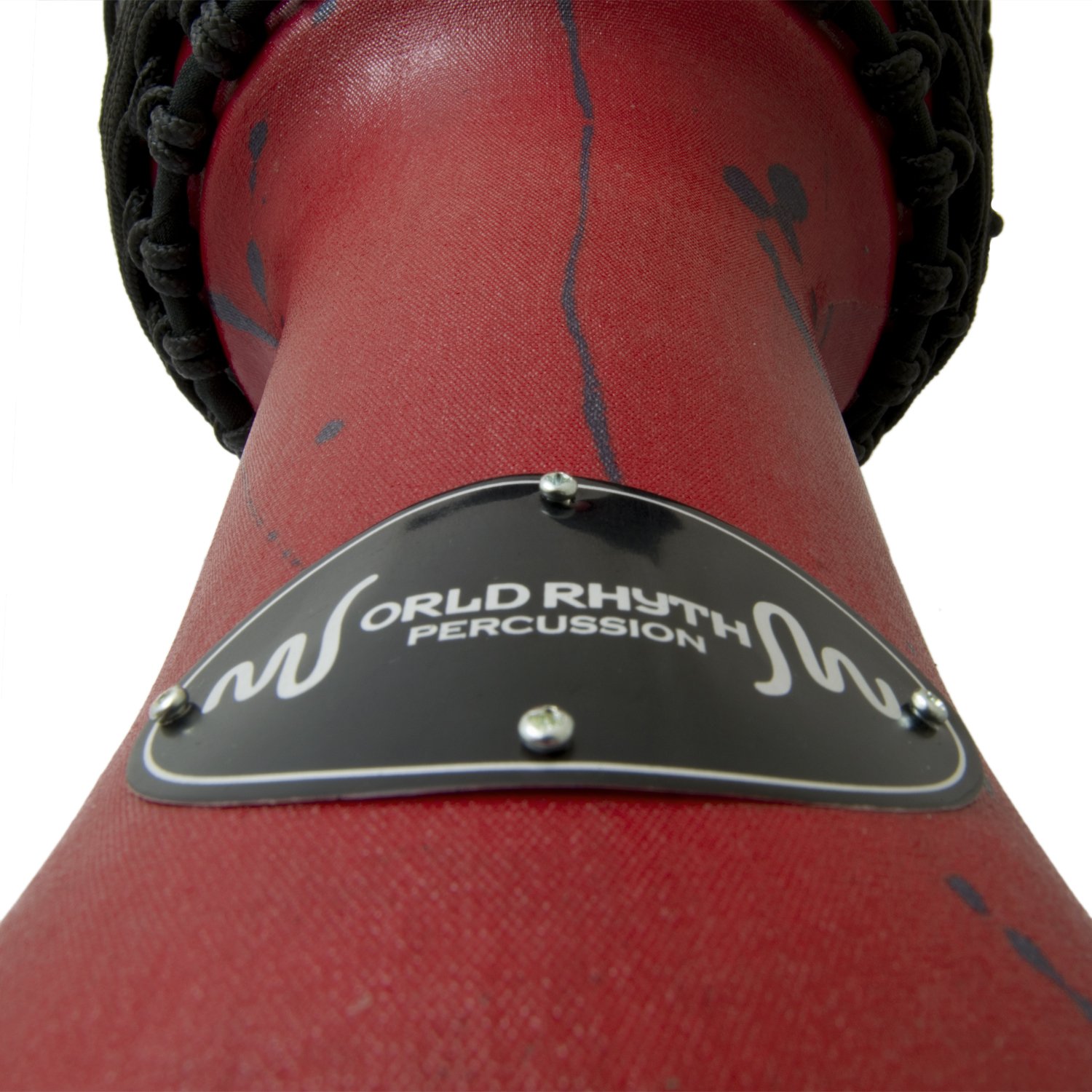 10 Pollici, Djembe Drum In Red - 50 cm African Synthetic Djembe Drum