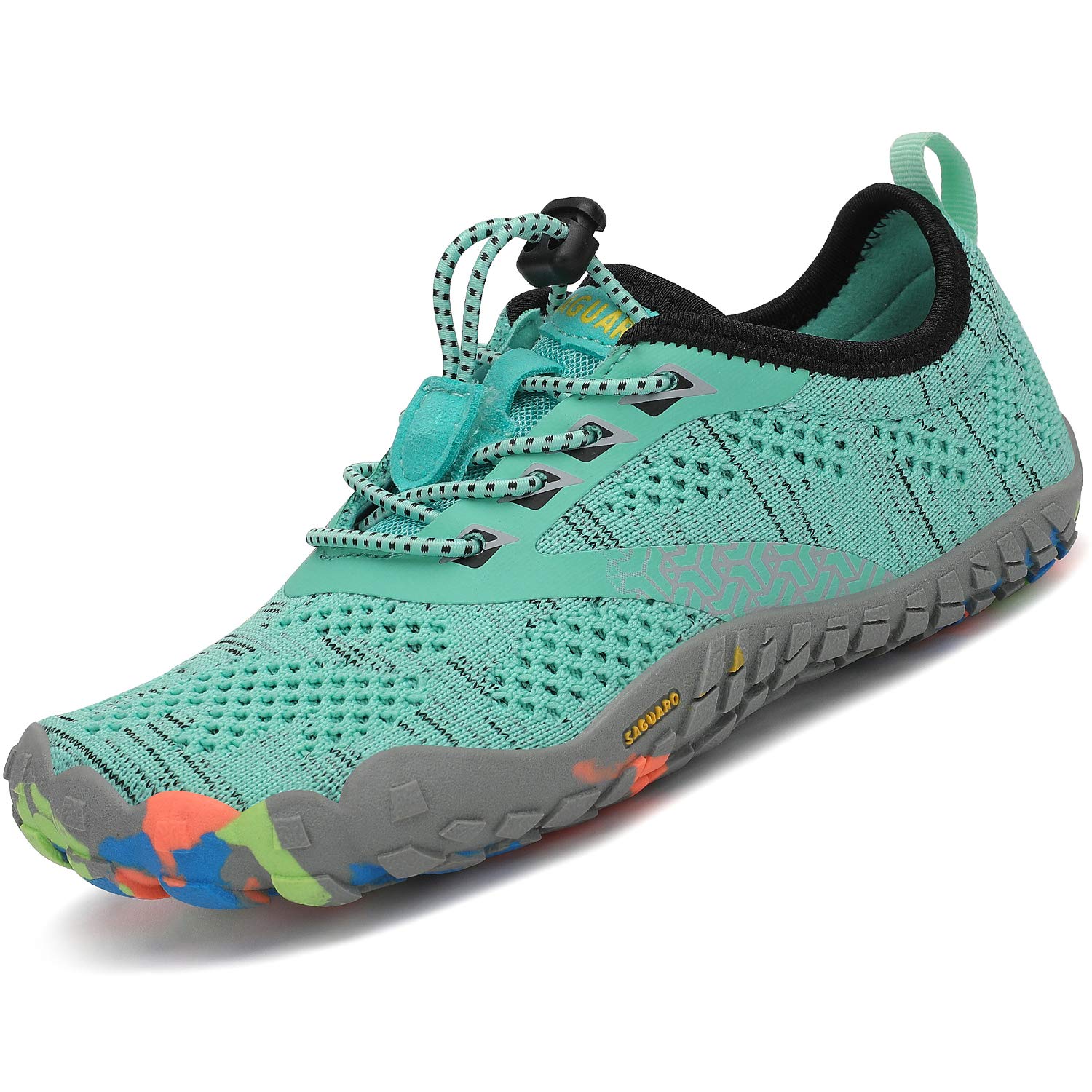 SAGUARO Calzado Descalzos Niños Zapatillas de Trail Niñas Transpirables Minimalistas Zapatillas de Deporte para Exterior Interior, 24-36 EU
