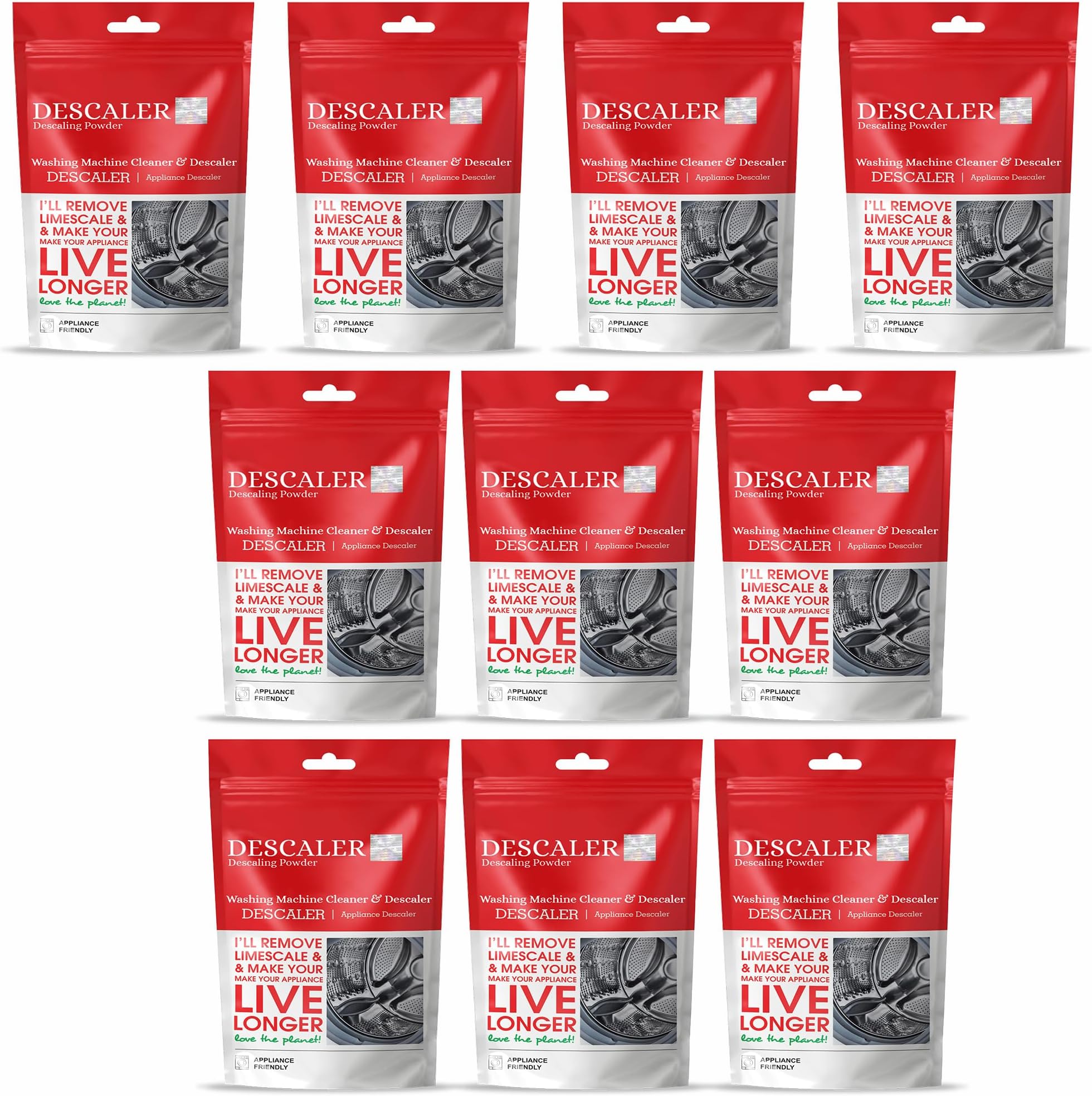 Descaler Washing Machine Cleaner For Washing Machine Front Load and Top Load, Washing Machine Cleaning Powder, Descaling Powder For Washing Machine 100 gm -10