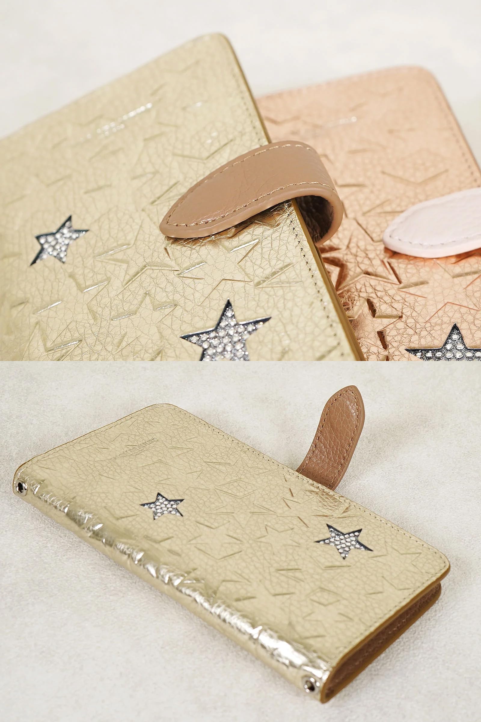 SALON DE ALFURD クリスタル付スター 多機種対応 スマホケース Amazon.co.jp: [サロンドアルファード] クリスタル付スター多機種対応