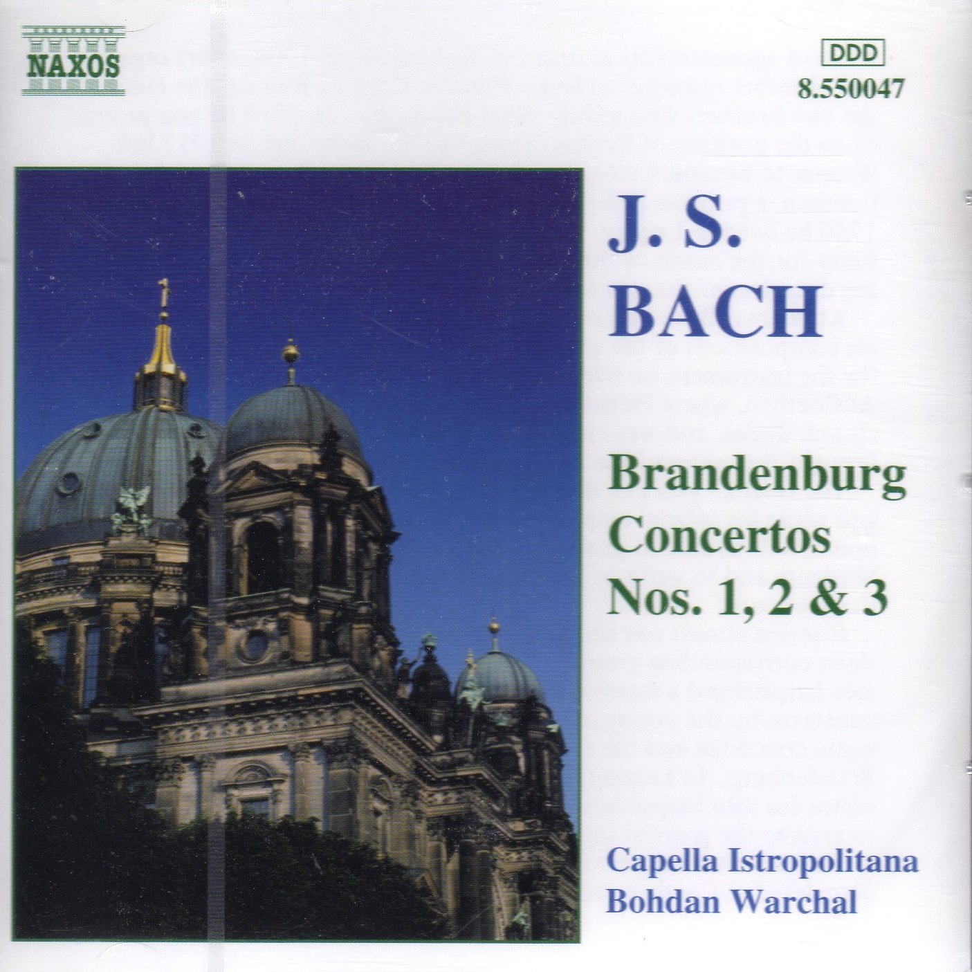 Brandenburg Concerti 1-3 [Audio CD]
