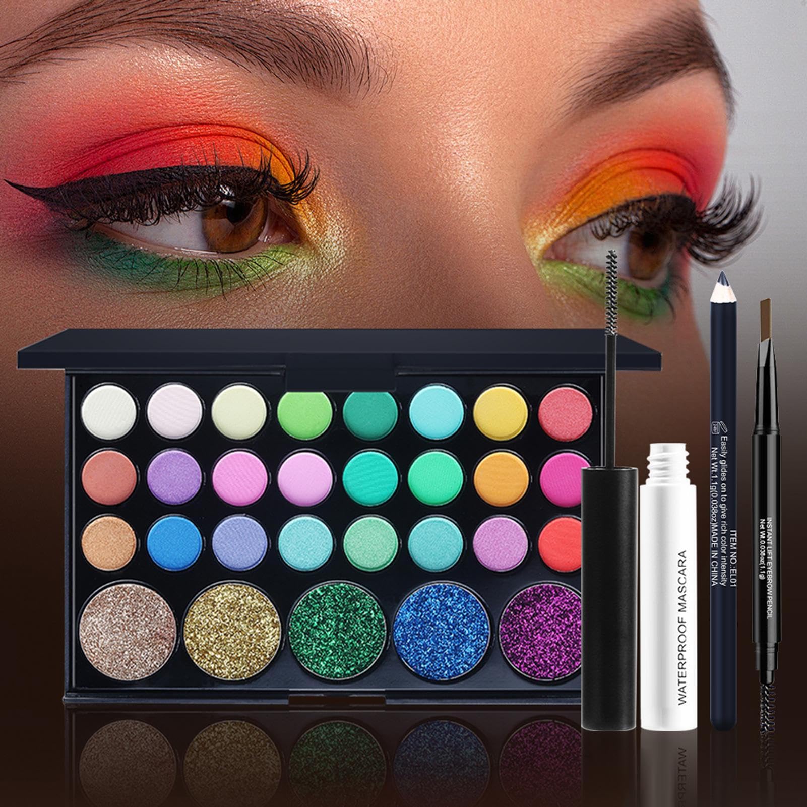 Komplettes Make-up-Set für Damen, Reise-Make-up-Set | Beauty