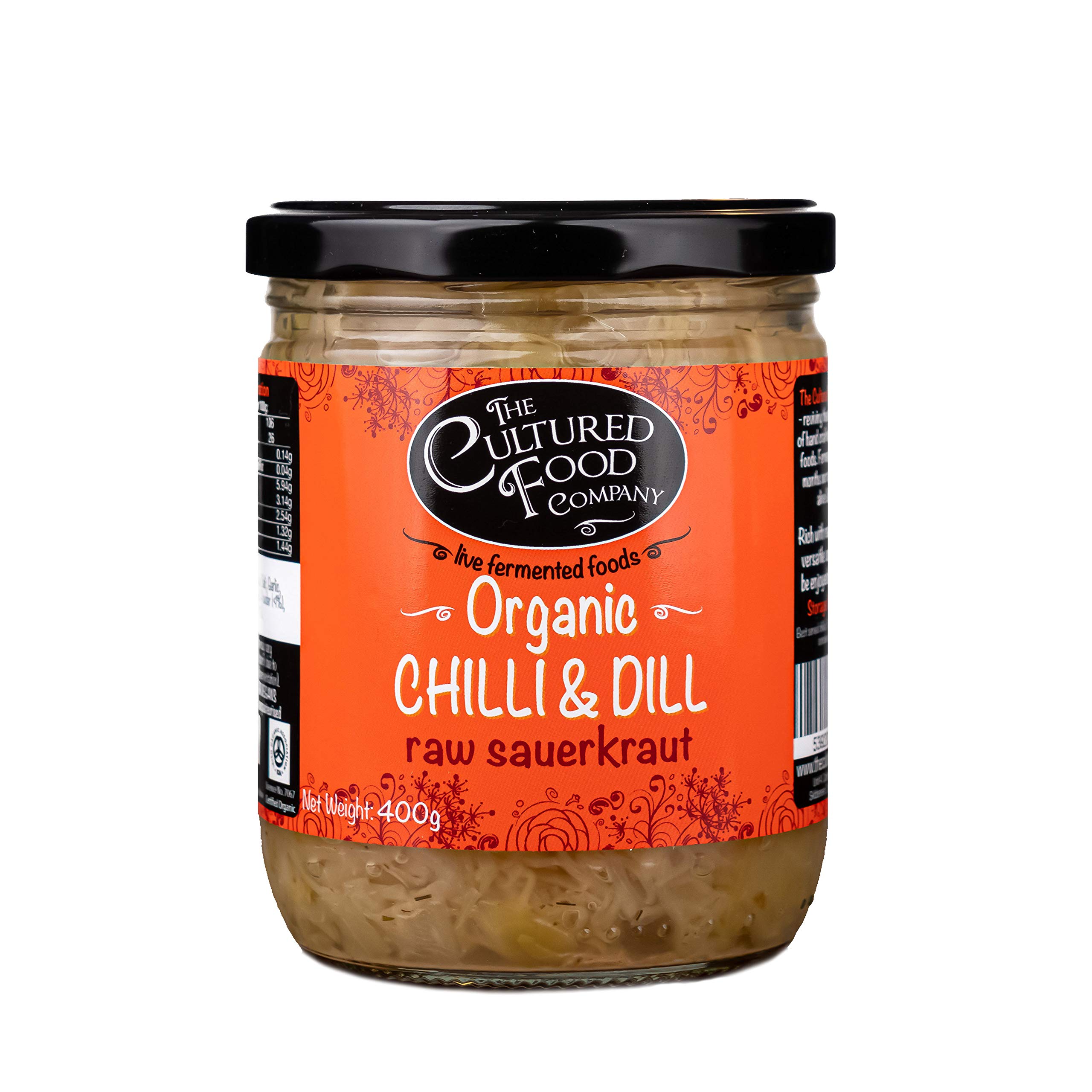 Chilli & Dill Raw Sauerkraut, Organic, 400g