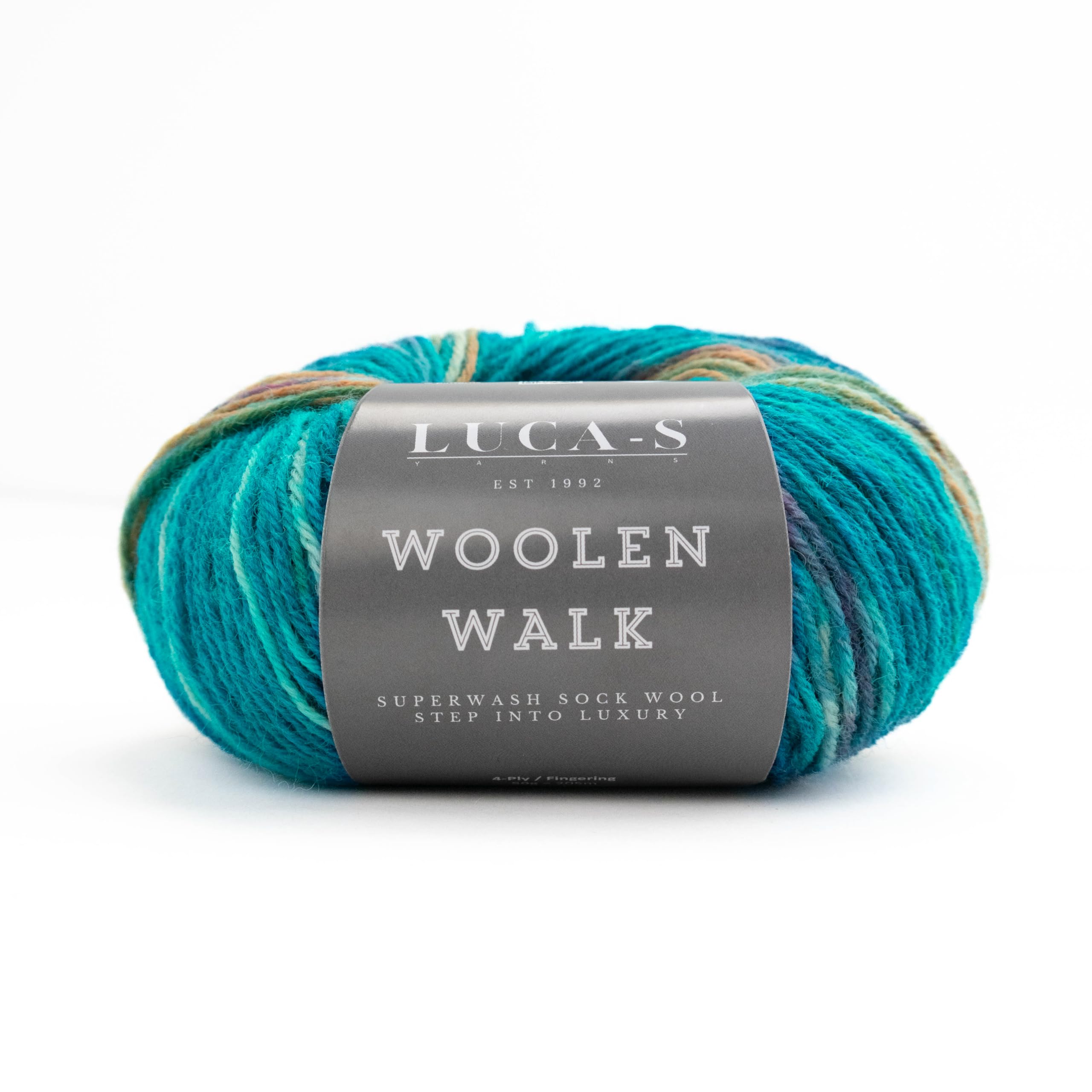 Superwash Sock Wool for Knitting, 4 Ply Sock Yarn from 75% Pure Wool - 25% Polymide, 50g Sock Hand Knitting Yarn