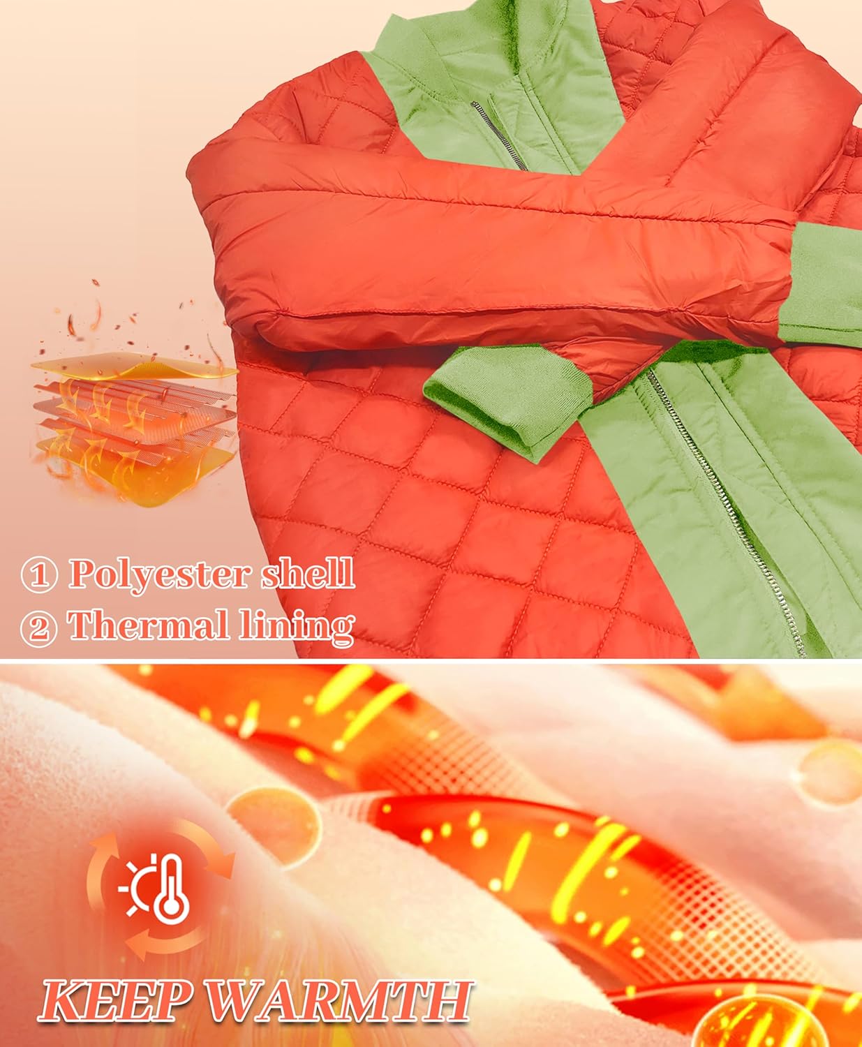 MAGNIVIT Men's Bomber Jacket Casual Fall Winter Military Jacket and Coats Outwear - Image 5