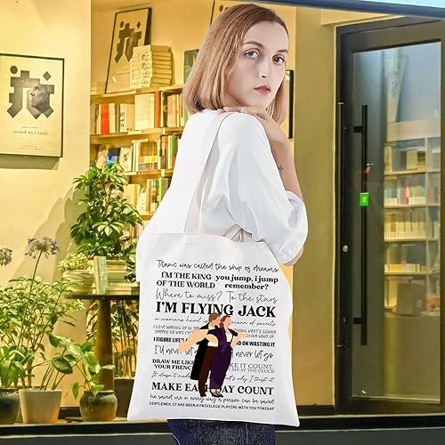 Miniatura 5 de LEVLO Jack & Rose - Bolsa de lona para fanáticos de Jack & Rose, regalo romántico para fanáticos de las películas