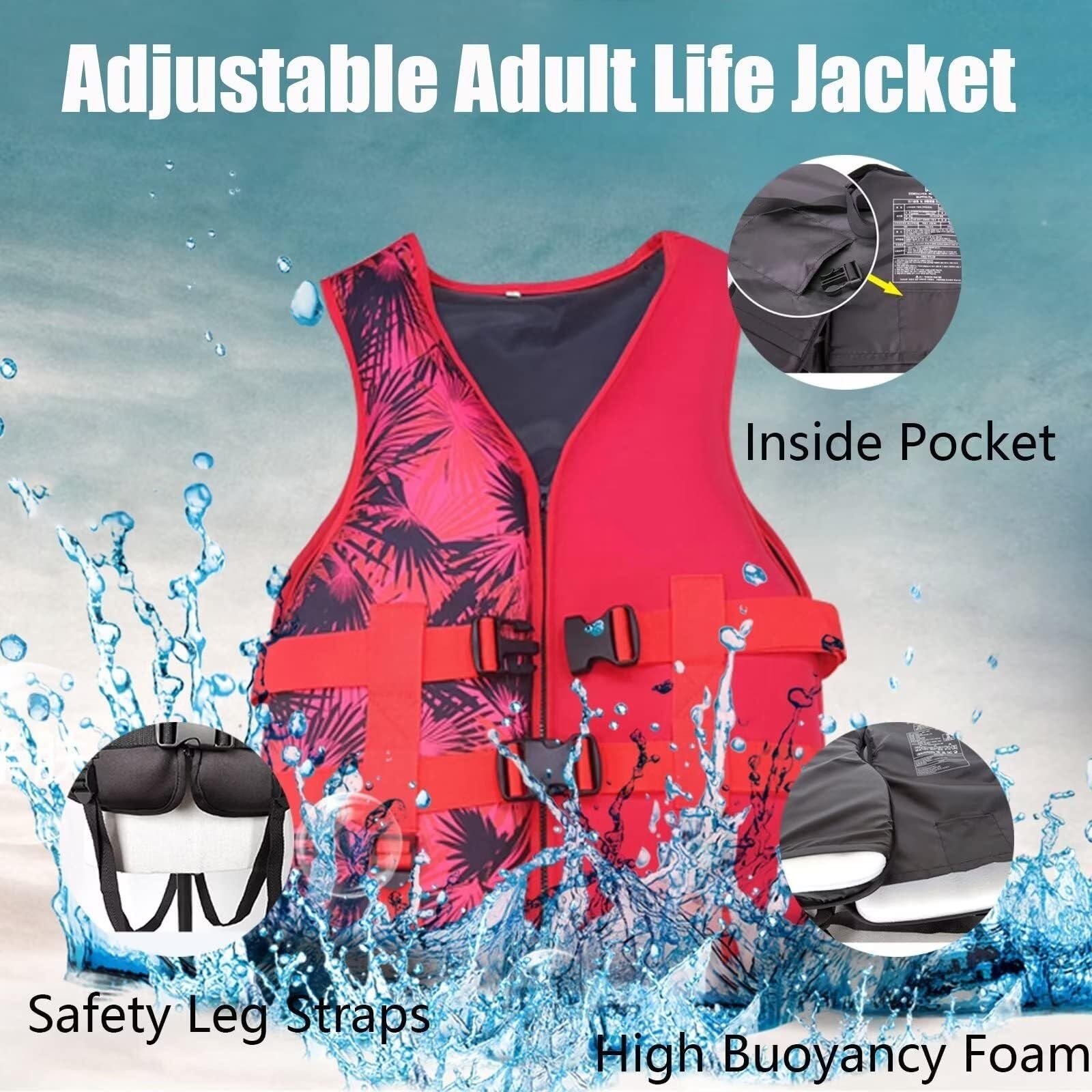 Giacca da Surf con Cerniera for la Pesca in Kayak in Barca | Giacca da Surf in Neoprene con Cerniera e Cinghie Regolabili for Kayak, Pesca, Paddle Boarding e Canottaggio