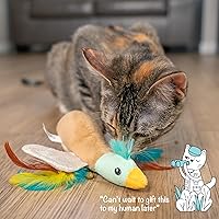 Vista 6 de Catstages Flapperz Duck Plush Interactive Catnip Cat Toy