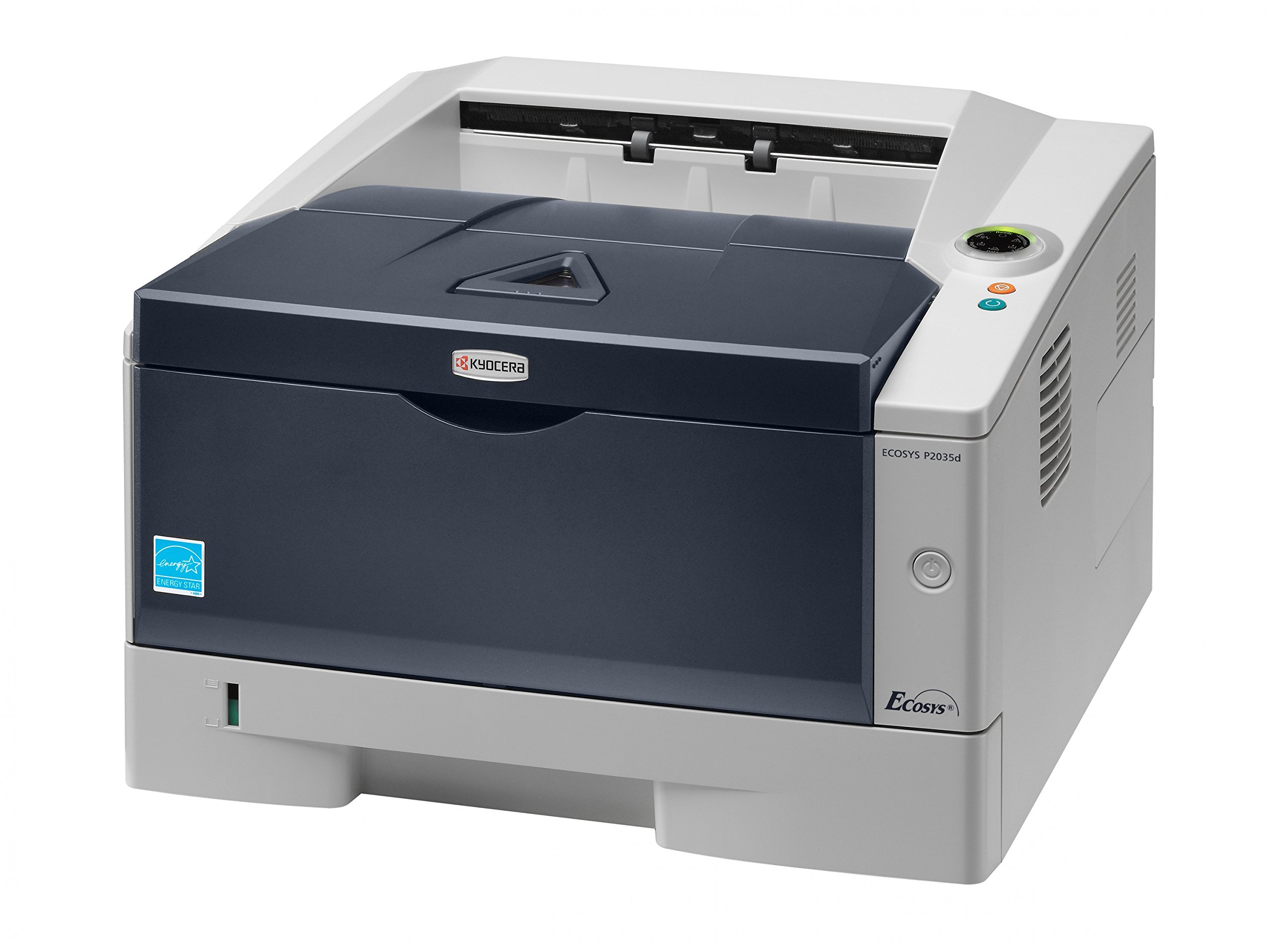 KYOCERA 1102PG2US0 ECOSYS P2035d Black and White Duplex Laser Printer; 37 PPM; First Page Out 6 Seconds or Less; 300 Sheets Capacity; 32MB RAM upgradeable to 544MB