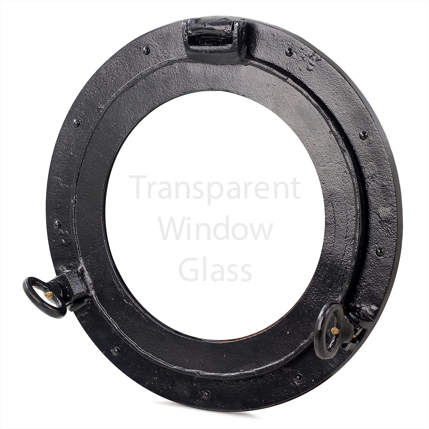 Amazon.com: Nautical Premium Vintage Ship's Deep Black Round & Circular ...