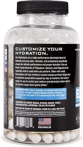 Miniatura 3 de Ryno Power Cápsulas de suplemento de electrolitos (50 porciones)