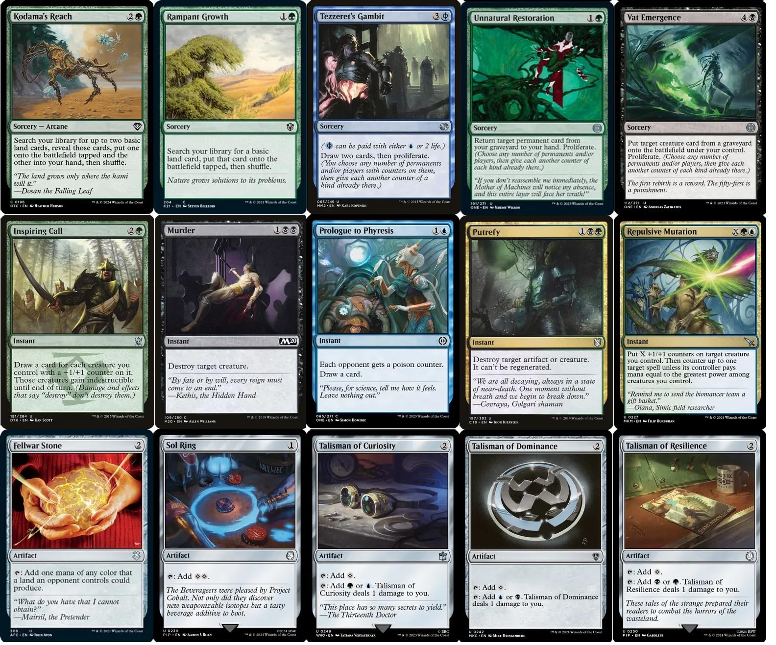 Amazon.com: Elite Commander Mill/Pump Deck - The Wise Mothman - Sultai  Green Blue Black - EDH cEDH - 100 Card - Custom MTG Deck - Very Strong! :  Toys & Games