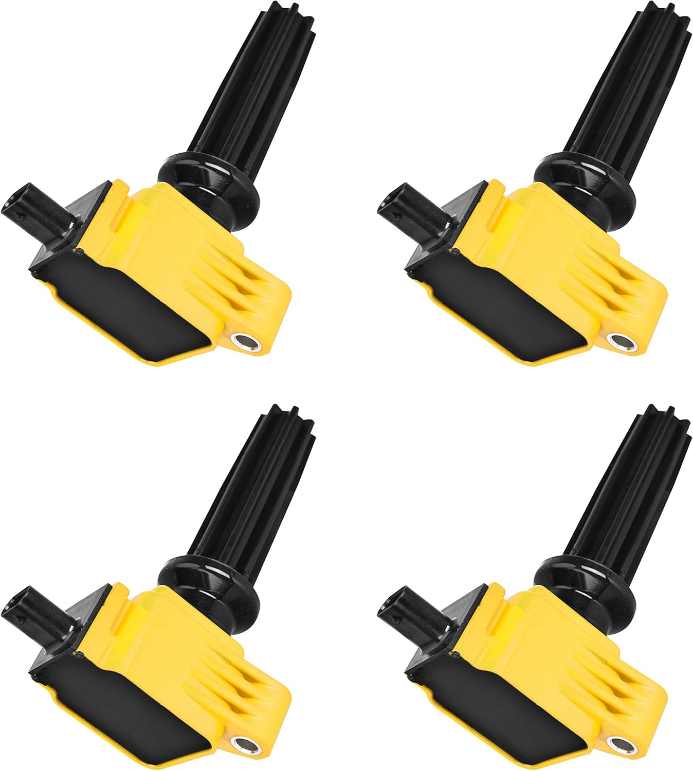 ENA Set of 4 Yellow Ignition Coil Packs 2.0L L4 Compatible with Ford Lincoln Focus Escape Fusion Edge MKC MKZ 2.0 2012 2013 2014 2015 2016 2017 2018 2019 Coils for C1816 UF670 DG546 CM5Z12029A