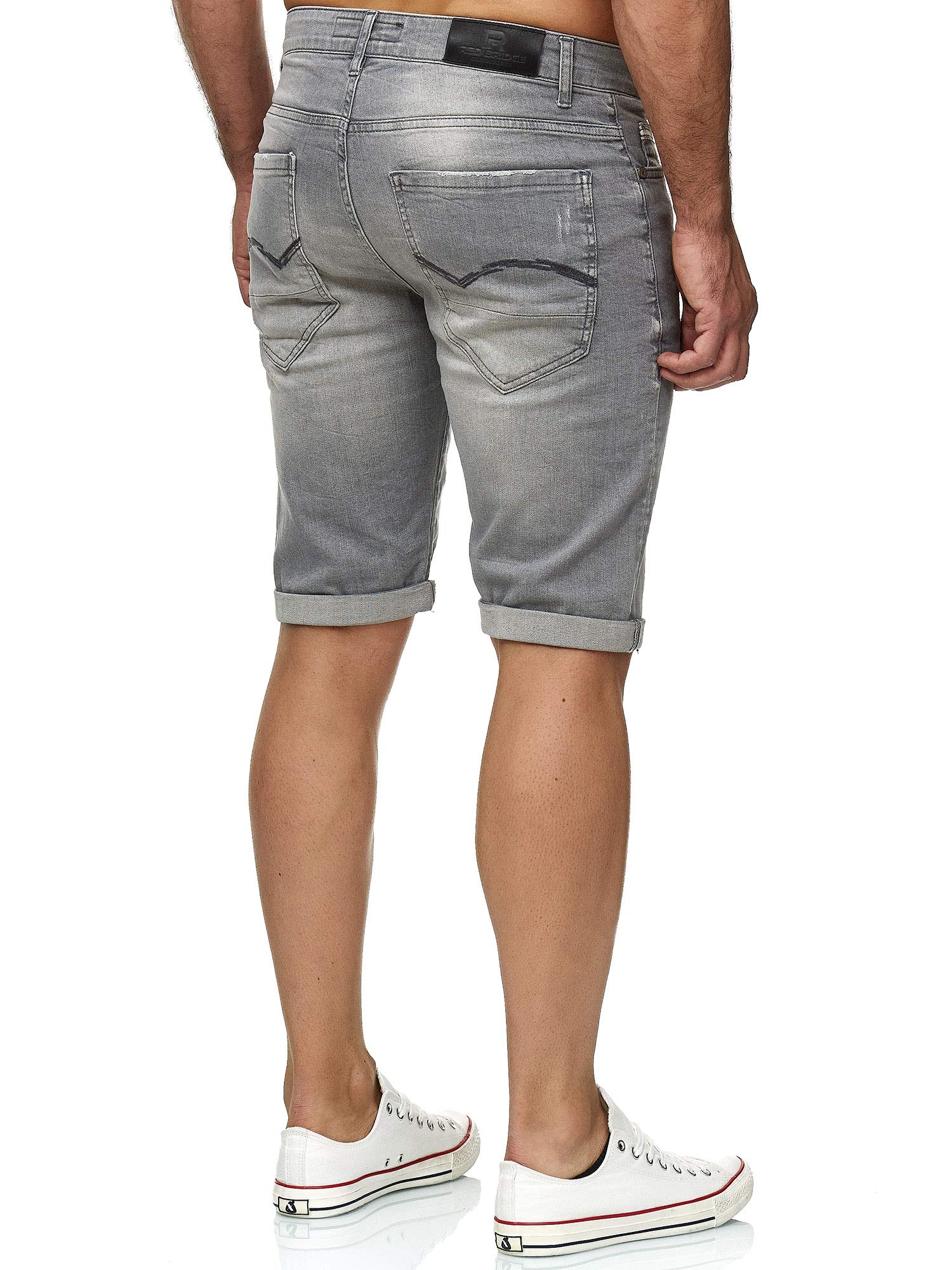 RED BRIDGE Shorts Vaqueros con Aspecto Desgastado Denim