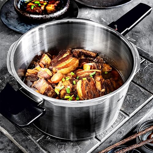 Miniatura 3 de Fissler Vitaquick Premium - Juego de 3 piezas de olla a presión de 3.7 cuartos de galón y 6.3 cuartos de galón con tapa de vidrio