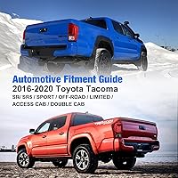 Vista 43 de WOLFSTORM LED Tail Light Fit for 2016-2023 Toyota Tacoma, 2016-2013 Toyota Tacoma Tail Light Replacement Assembly,1 Pair(Clear Lens)