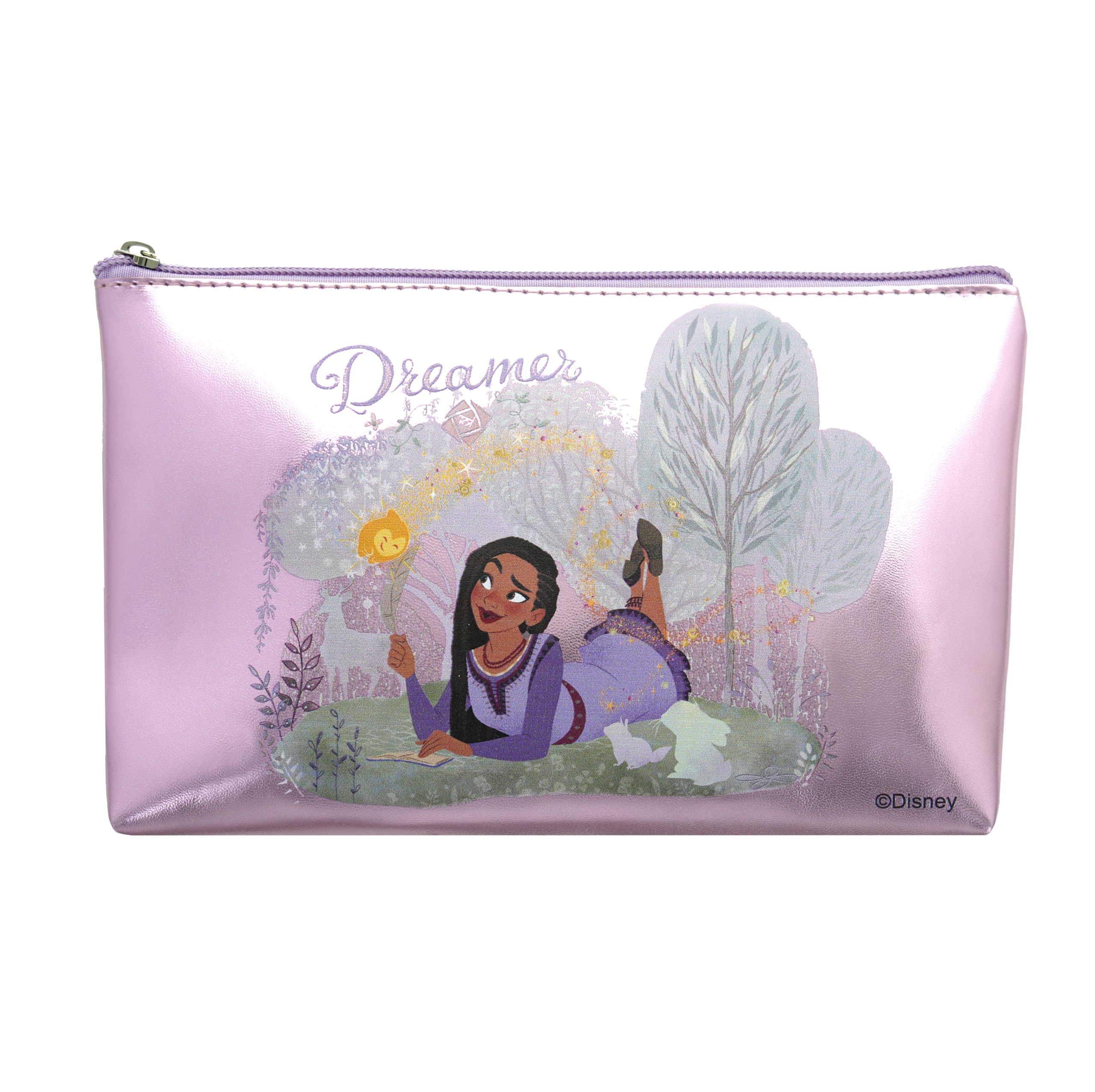 Disney Wish - Flat Toiletry Bag - Ideal for Cosmetics and Make-Up - Official Product Disney