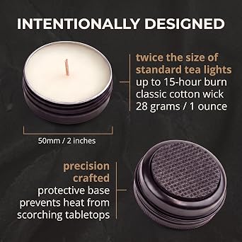 Hemlock Park Desert Collection Travel Sized Tea Light Candle Gift Set
