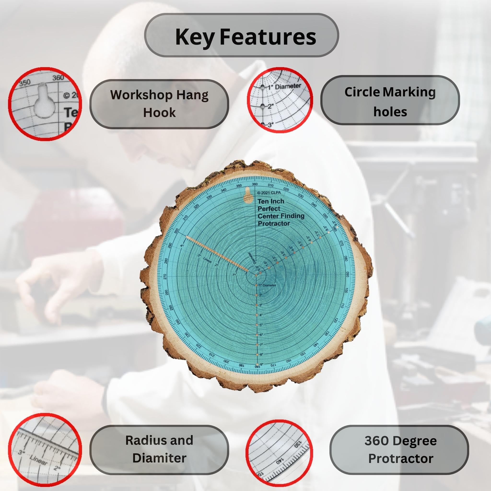 Center Finder & Circle Maker - 10 Inch -5 Center Finder & Circle Maker - 10 Inch -5