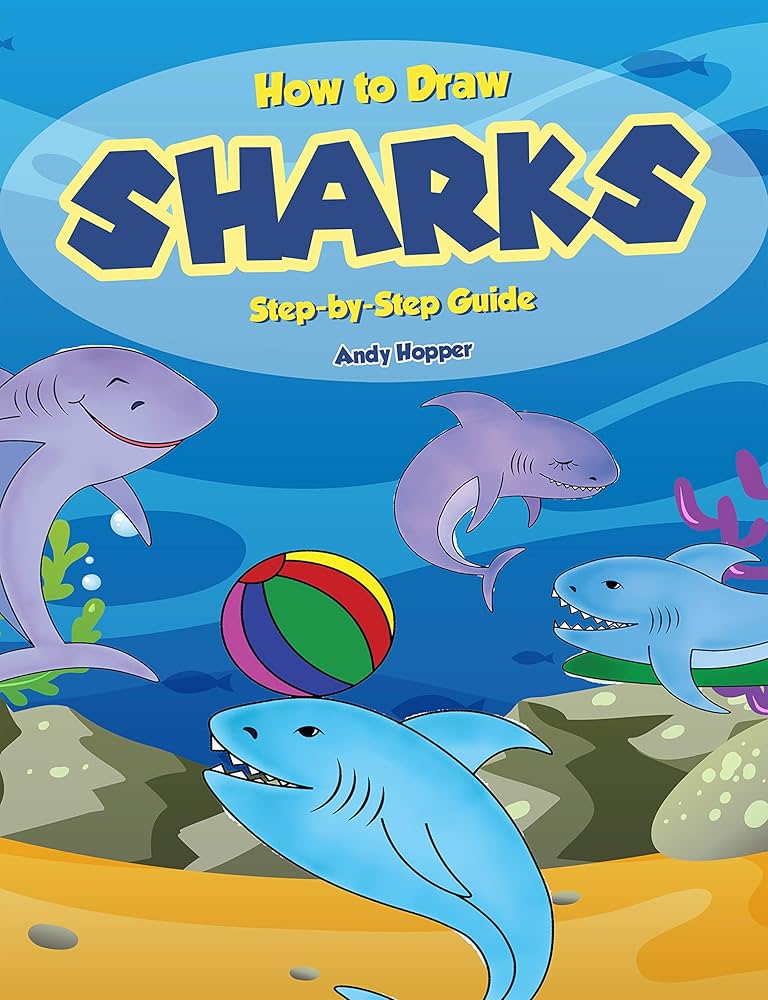 How To Draw Sharks Step By Step For Kids