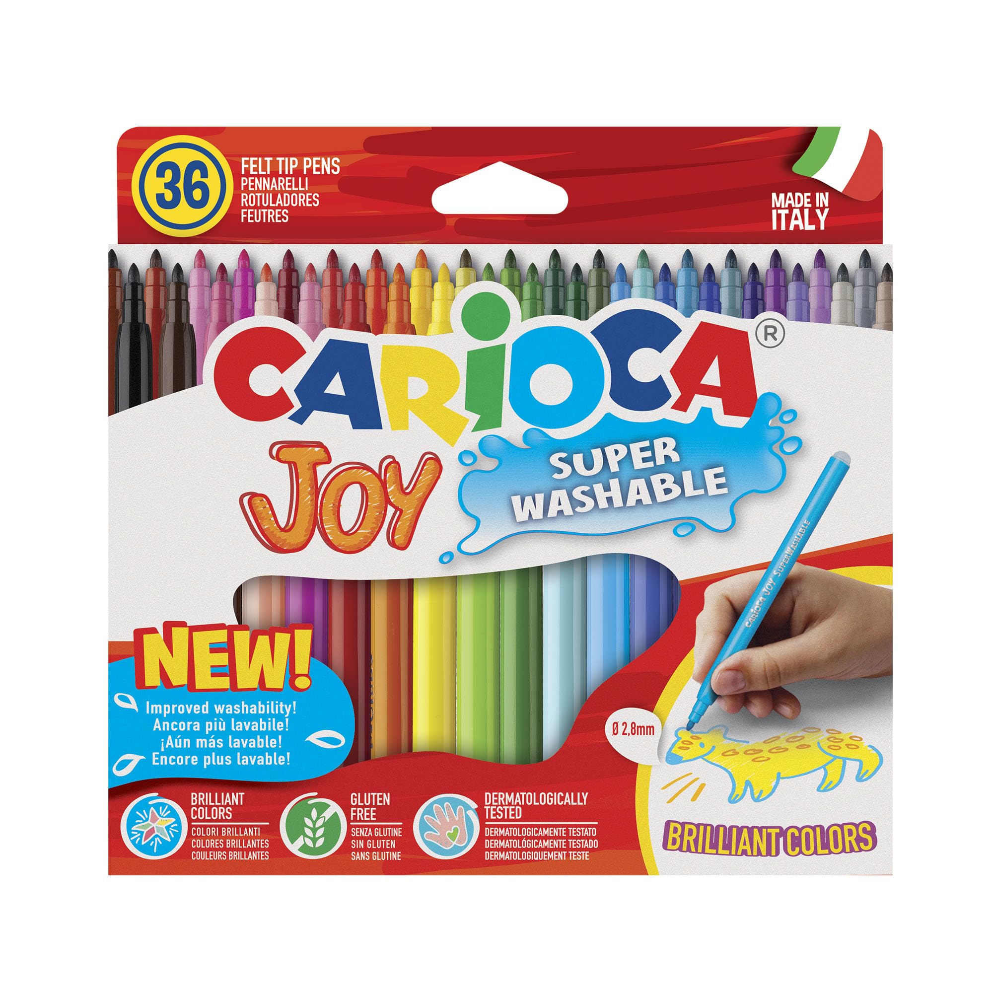 Carioca Joy Box Felt Tip Pens, 40237/B, 36 Rotuladores