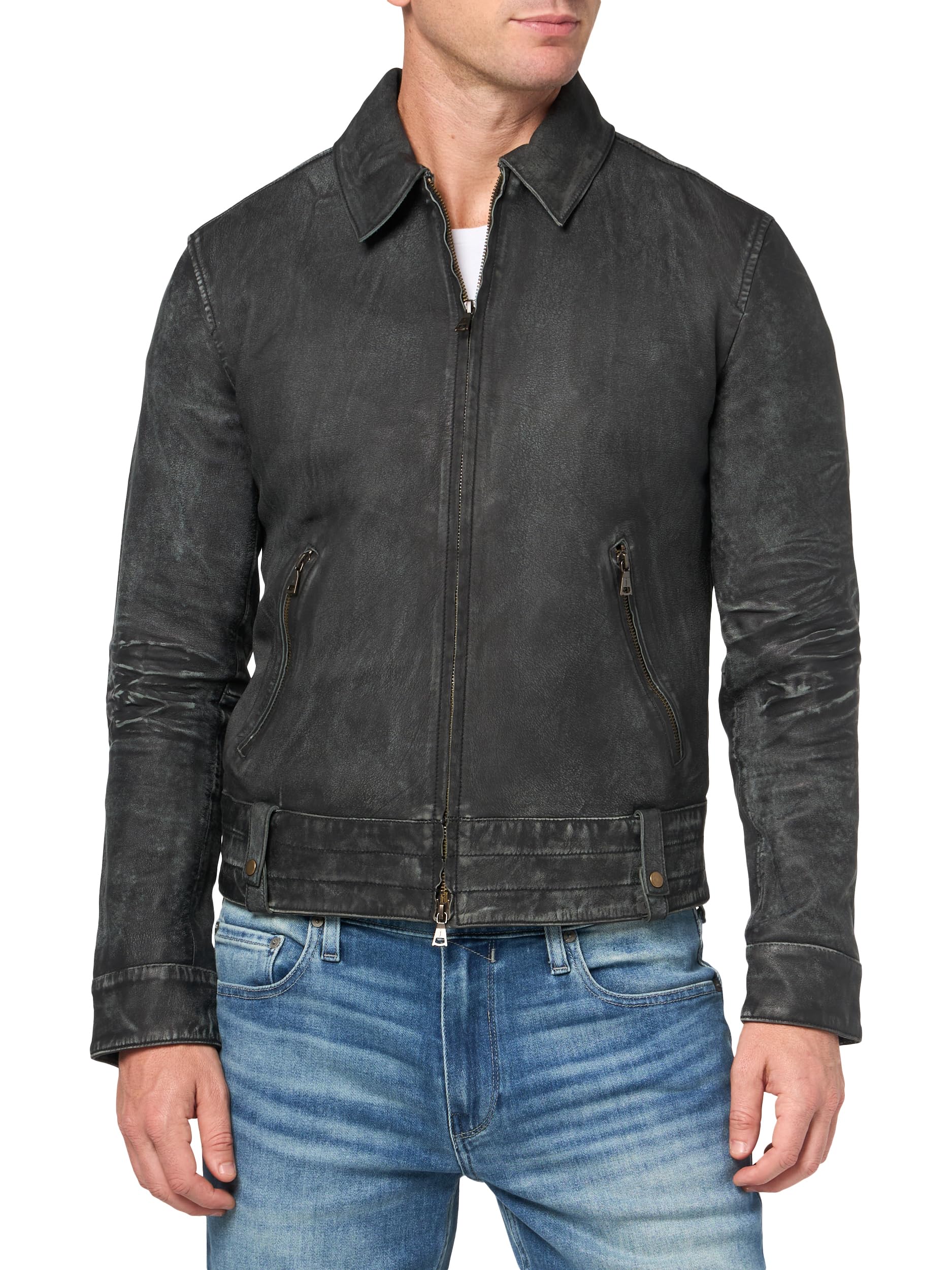 John Varvatos Men's Sorcha Leather Jacket