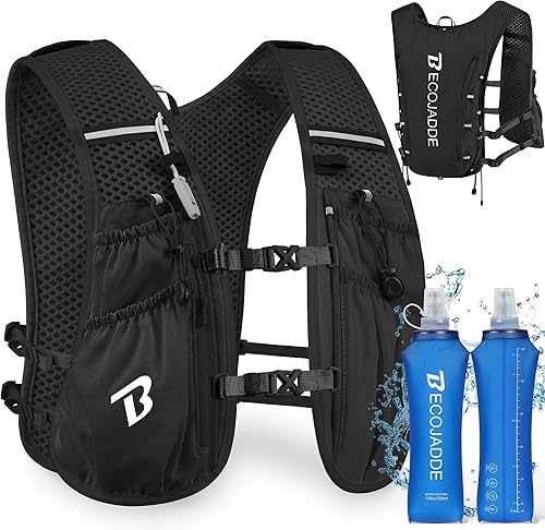 Miniatura 14 de Chaleco de Hidratación Mochila para Correr para Hombres Mujeres, Mochila de Hidratación Ligera de 5L para Correr, Chaleco de Hidratación para