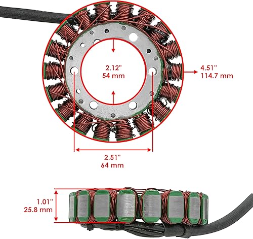 Miniatura 2 de Caltric Estator y junta compatibles con Arctic Cat 650 4X4 2006 2007 2008 2009 2010 2011