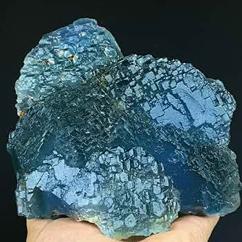 青色結晶の鉱石 青水晶(人工)