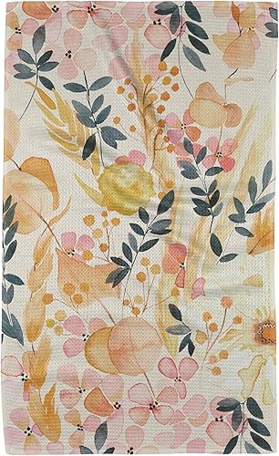 GEOMETRY Toalla de cocina  Toalla de microfibra de secado rápido para secado de cocina  Toalla de secado rápido premium (campos dormidos, 1 unidad)