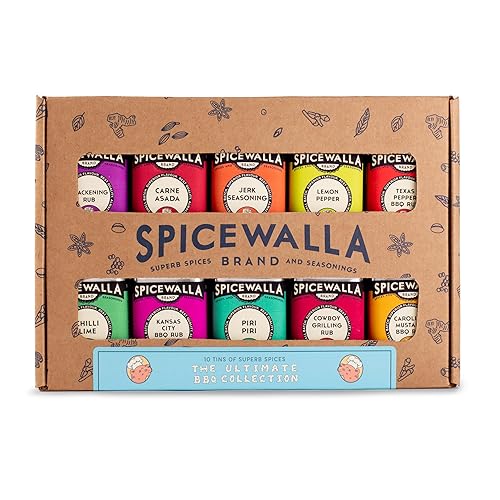Spicewalla Condimento para barbacoa y frotamiento seco paquete de 10  Pimienta de limón costilla Buxton asada de carne lima de chile y más  Para