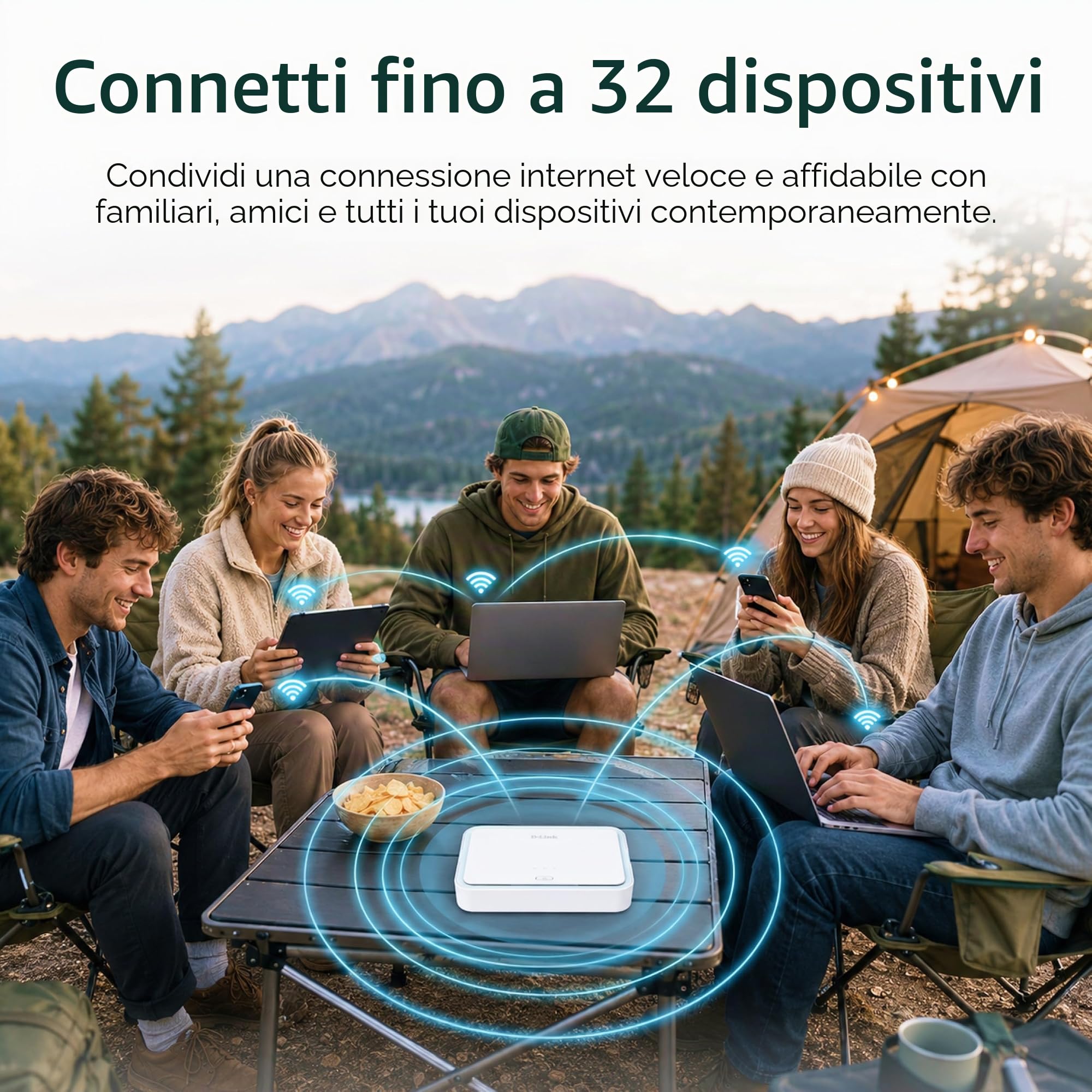 D-Link DBR-330-G Router Mobile 5G NR AX3000 Wi-Fi 6 (DBR-330-G) – Fino a 4,67 Gbps, AX3000 Dual Band, Batteria 5260 mAh, 32 Dispositivi, MicroSD, USB-C, Hotspot 5G Portatile