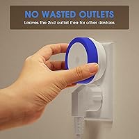 Vista 64 de Briignite Luz nocturna azul celeste, luces nocturnas enchufables a la pared, luz nocturna con sensores de luz, luz nocturna LED para habitación