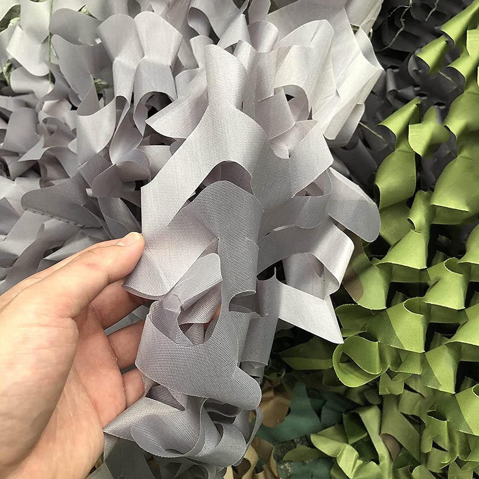 Tarnnetz Grau,Bundeswehr Verstärktes Camouflage Netz,Sonnensegel,Oxford Gewebe Tarnung Netz,Garten Pergola Sonnenschutznetz,Tarnnetz Sichtschutz,Für Camping Jagd Dekoration,Grey-4x5m(13.1*16.4ft)