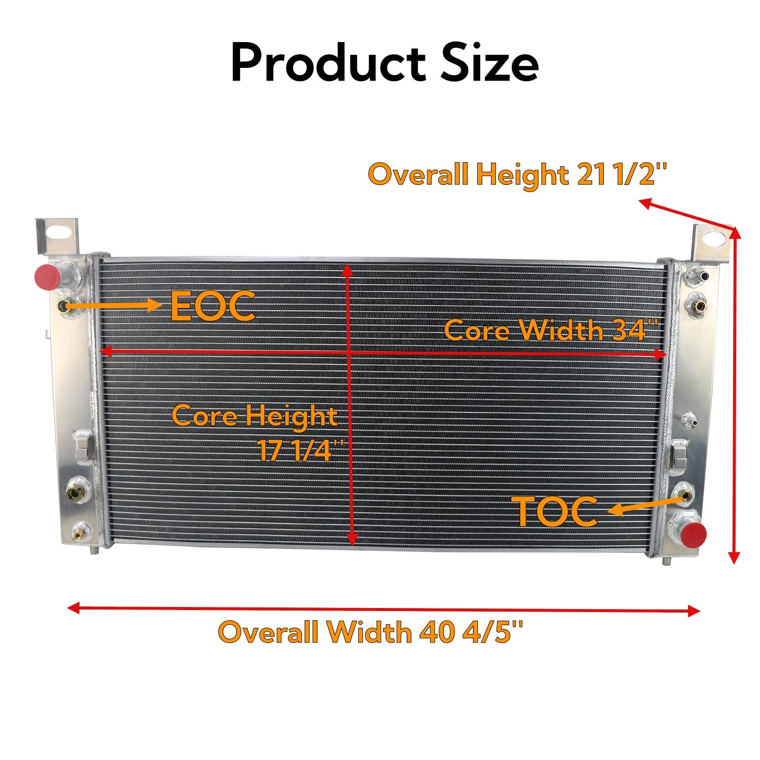 4Row Radiator Shroud Fan For 99-2014 Chevy Silverado 2500 1500 GMC Yukon CU2370