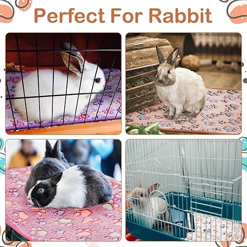 Miniatura 5 de 20 piezas de manta de forro polar PET pequeña, lavable, impermeable, ropa de cama para animales pequeños, cobayas, cachorros, perros, gatos,