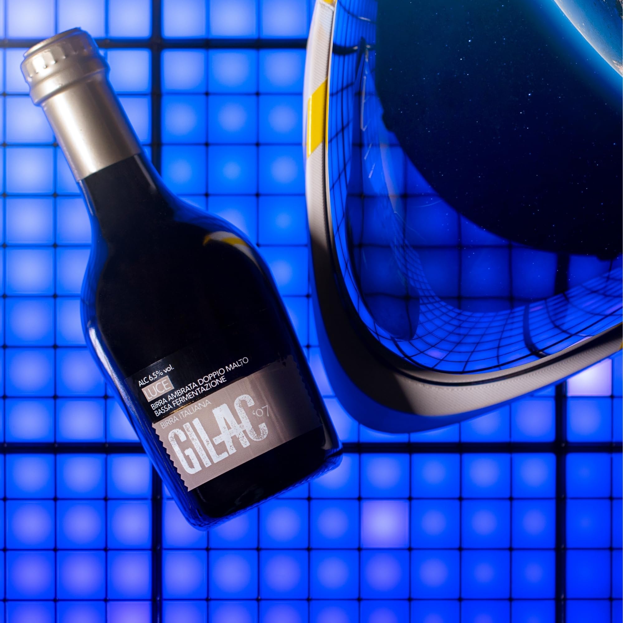GILAC LUCE HELLES BOCK Birra artigianale Chiara Ambrata 6 Bottiglie da 75 cl, Birra Speciale Italiana Non Filtrata e Non Pastorizzata, Birre artigianali confezioni regalo - Alcol 6.5% Vol
