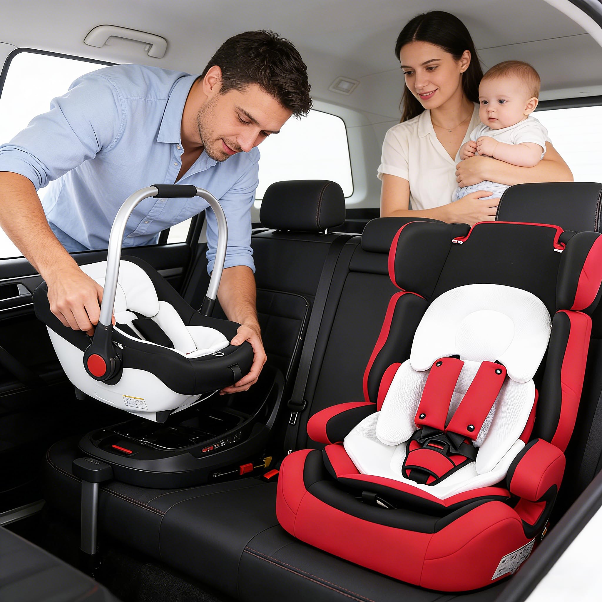 Pad Inserto Seggiolino Auto Per Bambini, Doppia Facciamorbido Cuscino Per Passeggino Per Ragazzi e Ragazze, Imbottitura Per Seggiolino Auto, Passeggino, Pieghevole Estensibile Seggiolone