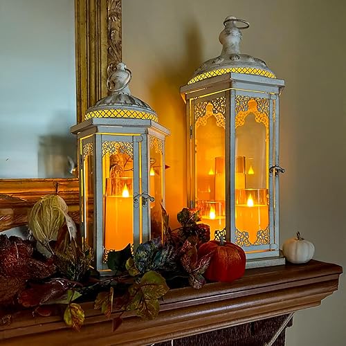 Miniatura 2 de Fo32won Velas LED ámbar sin llama, funcionan con pilas con control remoto y temporizador, juego de 5 (D 3 pulgadas x alto 4 pulgadas 5 pulgadas 6