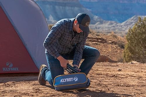 Miniatura 2 de Klymit Ridgeline - Silla de camping para adultos, silla plegable para exterior, color azul