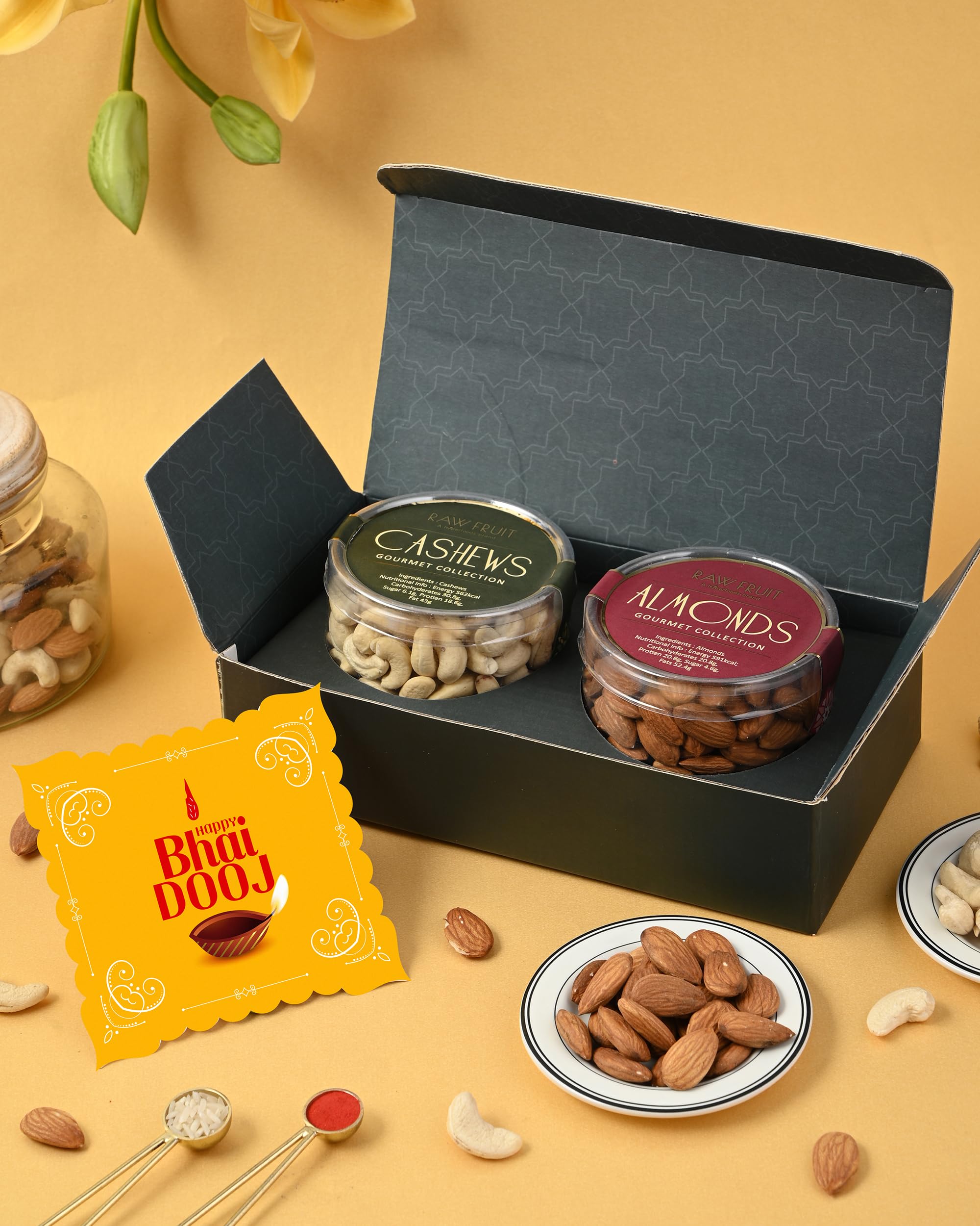 Hyperfoods Rakhi Gift For Brother Set Of 3 Rakhi For Brother Rakhi For Brother With Gift Dry Fruits Gift Pack Rakhi With Dry Fruits Pack Of 2 Dryfruits Cashew Almond Trinity Rakhi Set Of 3 (B0D73KSH24) Amazon Price History, Amazon Price Tracker