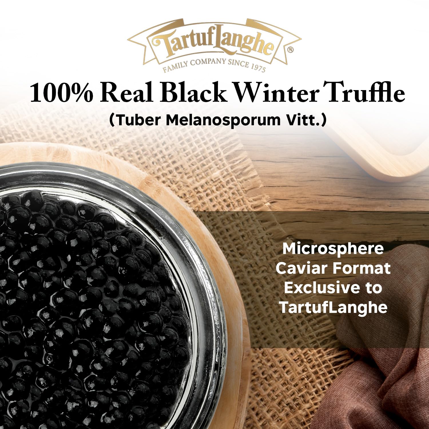 Perlage di tartufo nero - caviale di succo di tartufo nero pregiato 340gr