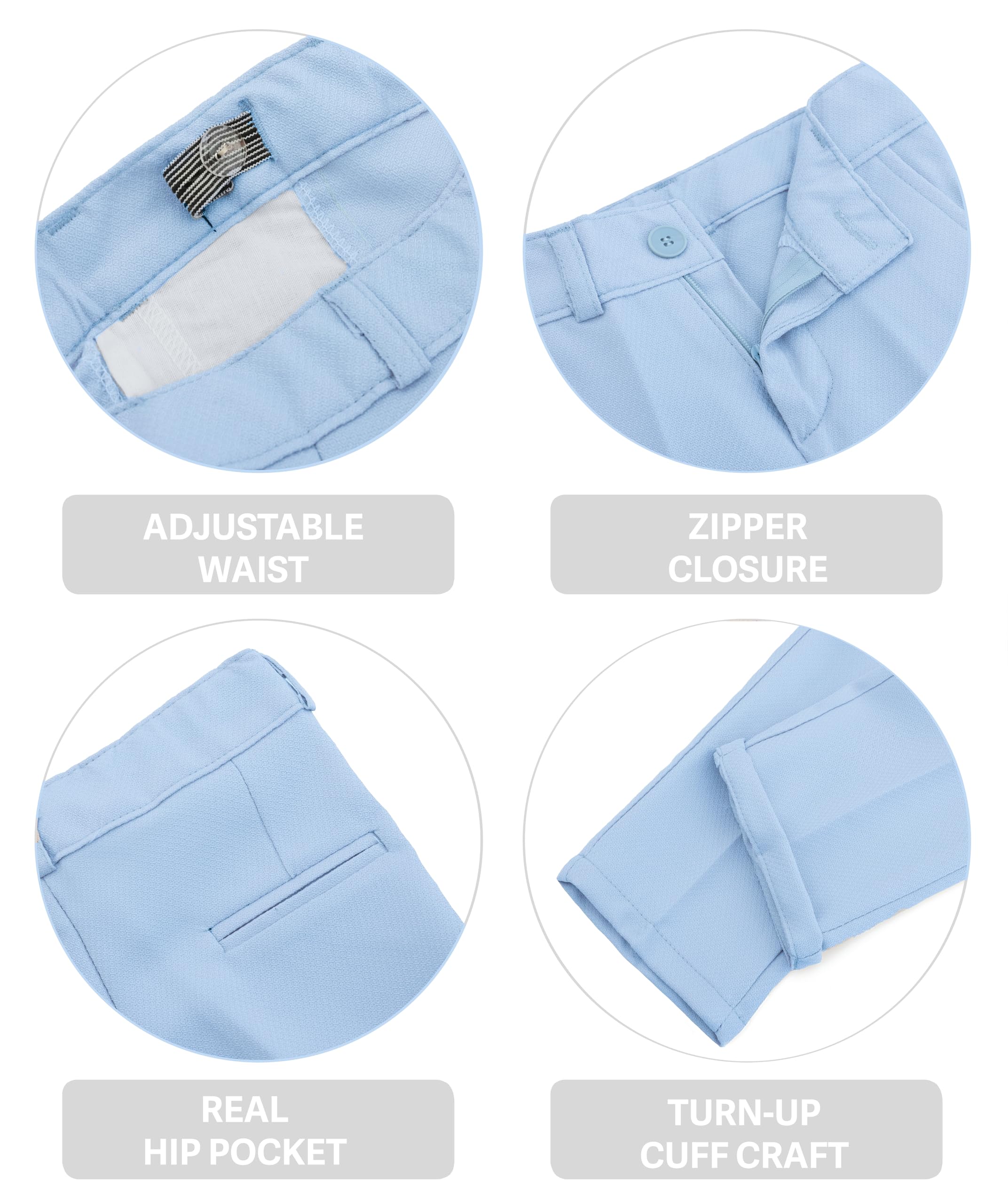 Lilax Set di Pantaloni Eleganti da Lavoro Bambini e Ragazzi