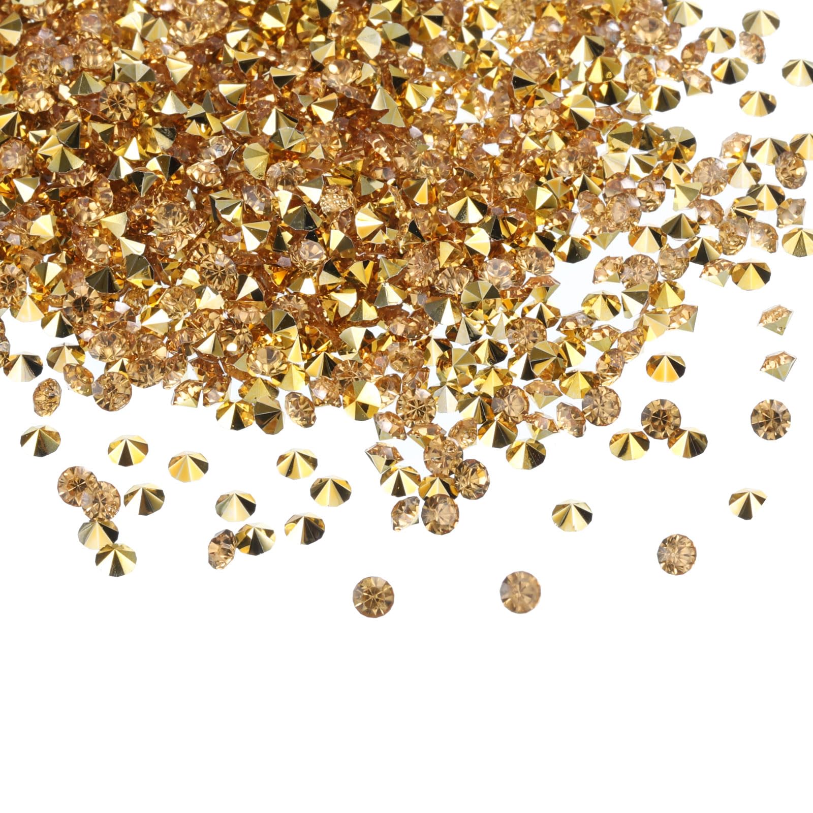PATIKIL 14000Pcs Wedding Table Scatter Confetti Crystals 3mm Acrylic Diamonds Vase Fillers Gems for Table Centerpiece Decorations Bridal Shower Party, Gold โ image 1