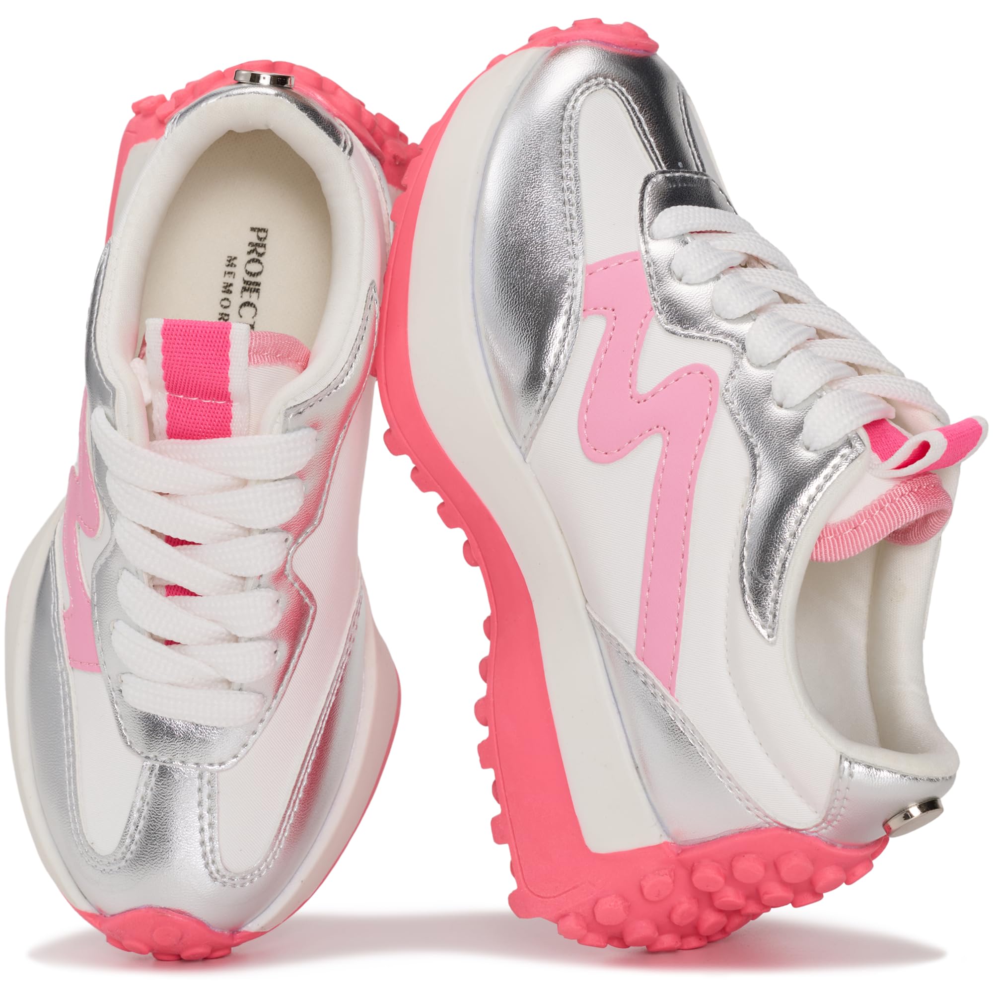 Project Cloud Kid Shoes for Girls - Girls Sneakers with Breathable Upper, Lightweight Design, Memory Foam Insole & Non-Slip Outsole (Little Lecco) — view 7