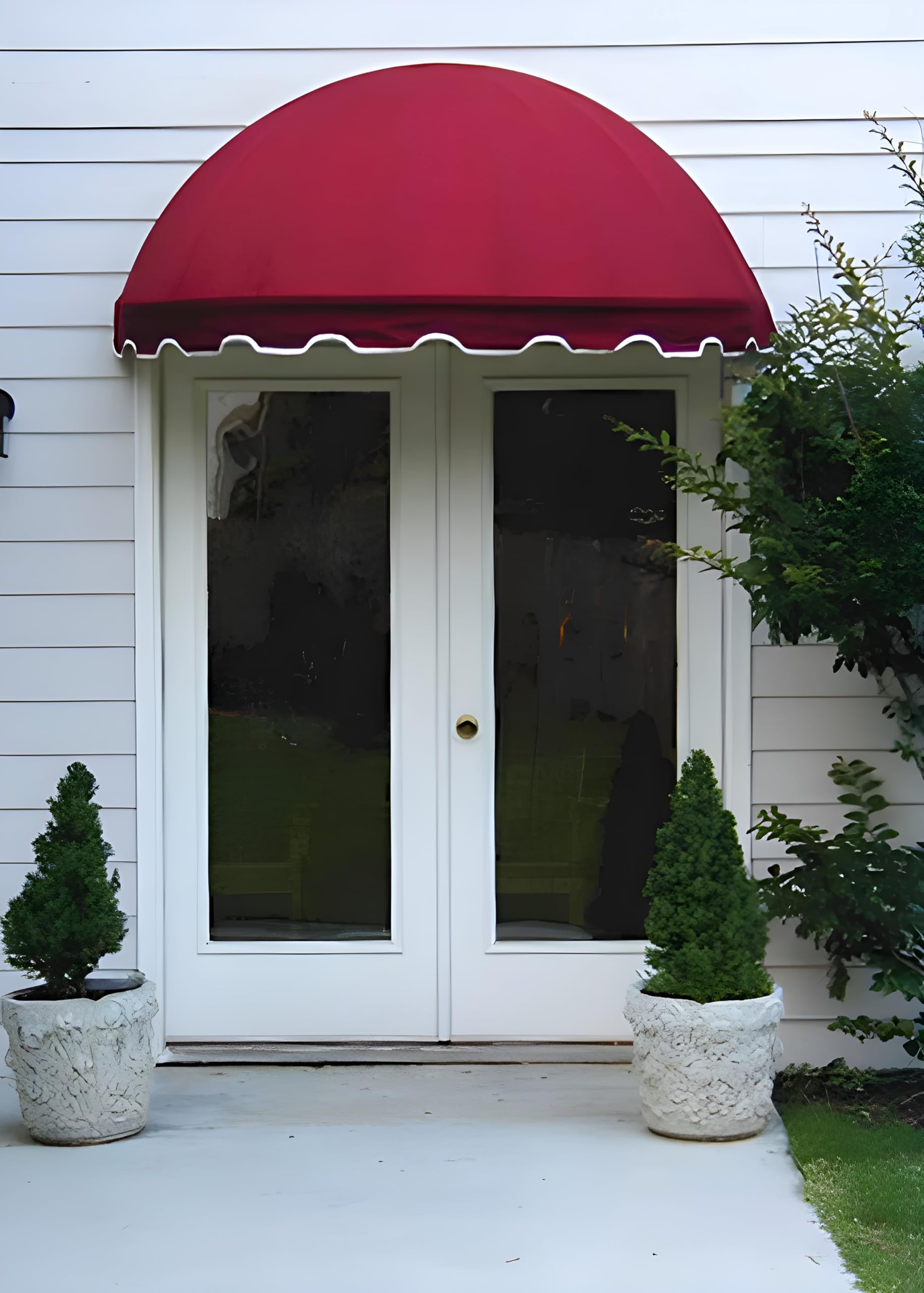 EasyAwn 6ft Dome Canvas Awning