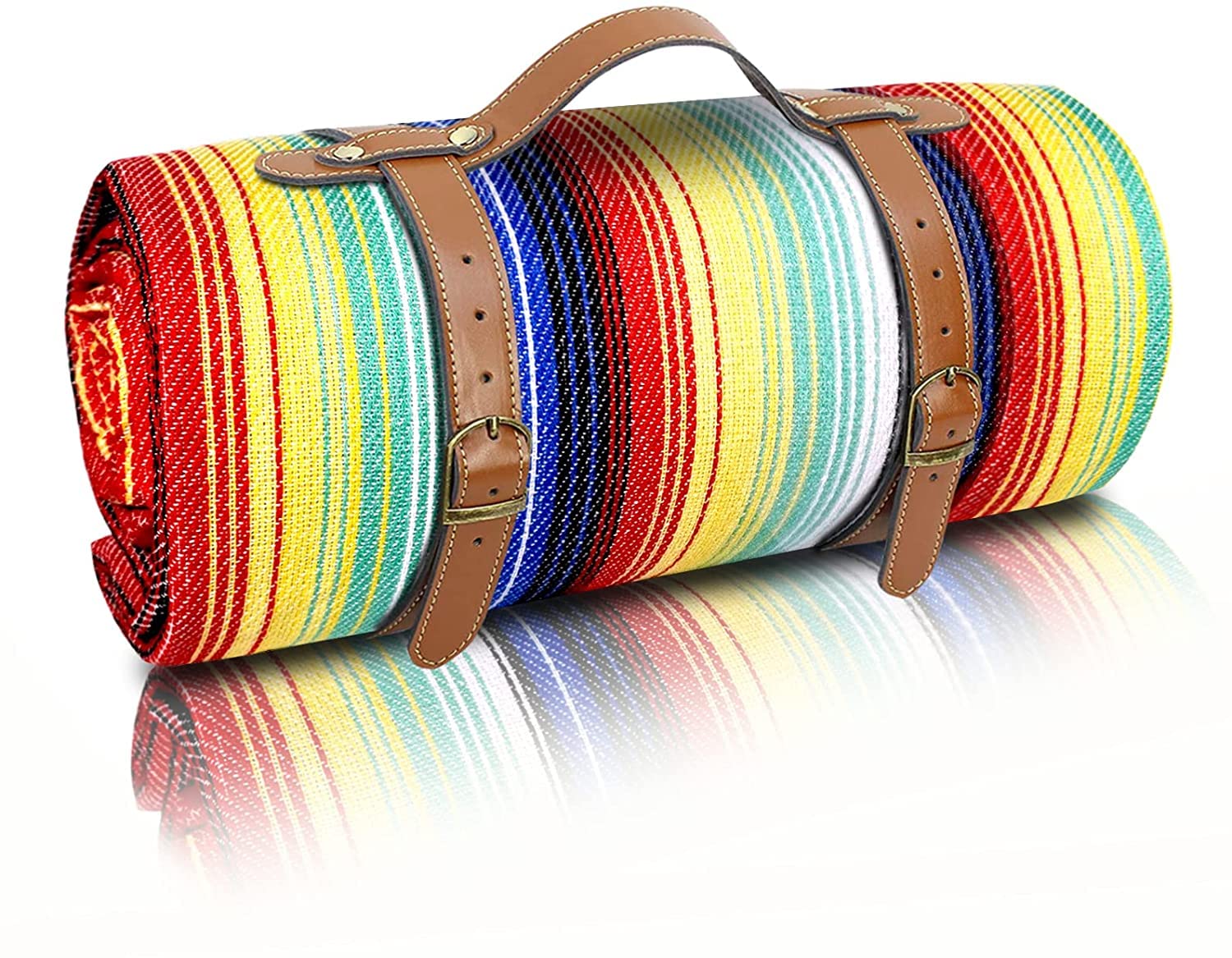 Q&W Picnic Blanket Waterproof Extra Large Beach Blanket Sand Proof Blanket and Picnic Mat Water Resistant Lawn Blanket for Outdoor Picnics