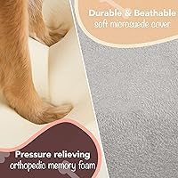 Vista 3 de Cama para perros Friends Forever 100 % gamuza, edición especial, gris