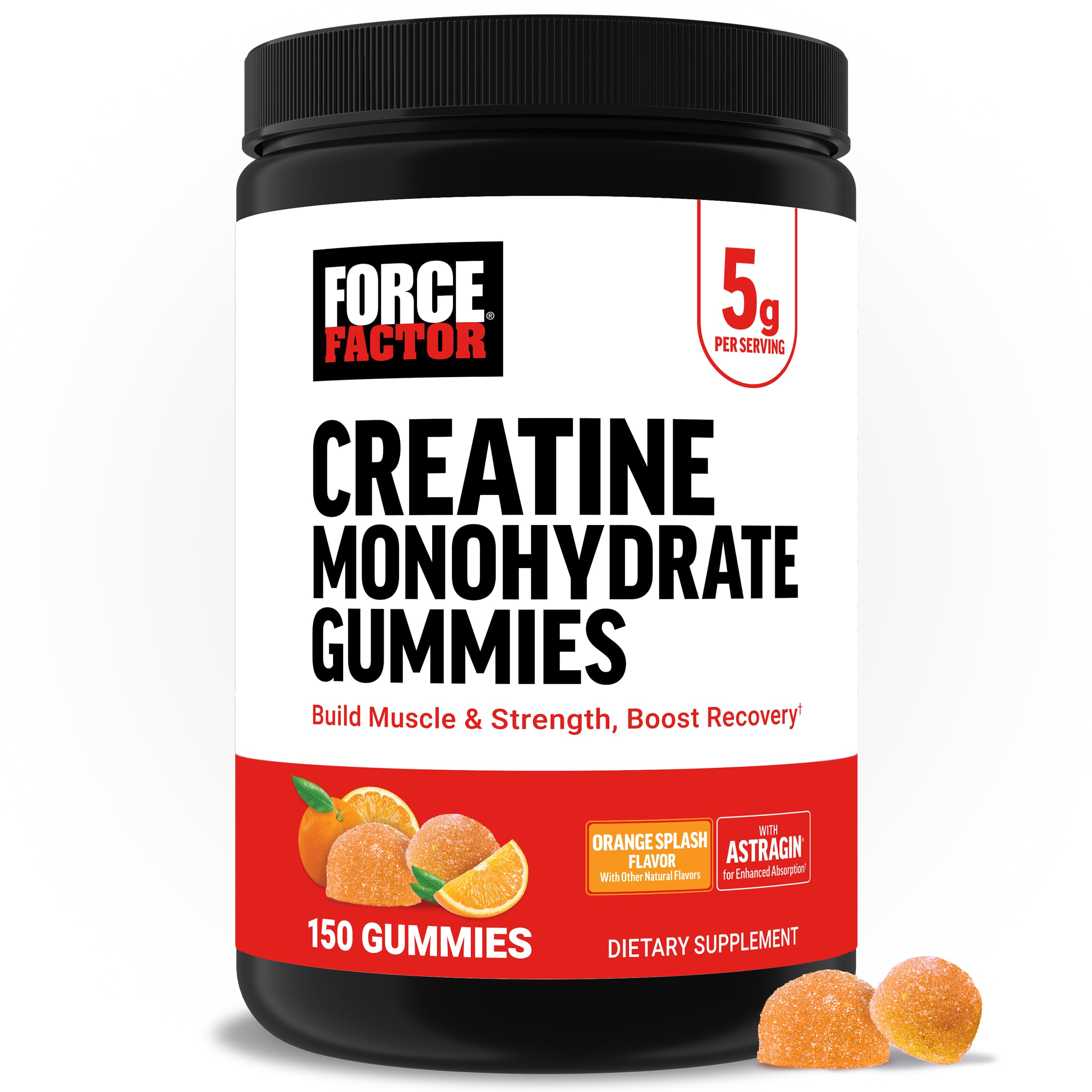 Force Factor Creatine Monohydrate Gummies, NSF Certified